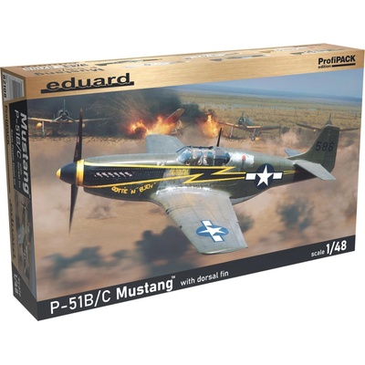 Eduard P-51B/C Mustang with dorsal fin PROFIPACK 1:48