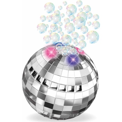 Bublifuk disco guľa so svetelnými efektmi 50 ml 13 cm