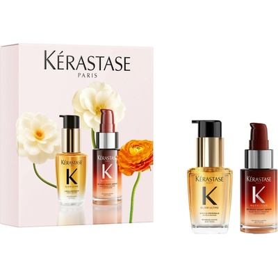 Kérastase Mini Hero Duo Spring Set vyživující noční sérum 30 ml + zkrášlující všestranný vlasový olej 30 ml dárková sada – Hledejceny.cz