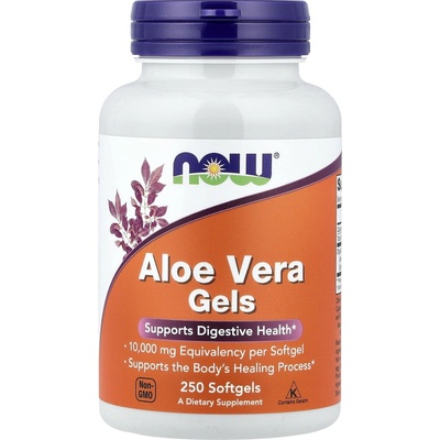 Now Foods Aloe Vera 10.000 mg Gels 250 kapslí