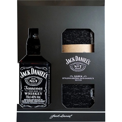 Jack Daniel's Black 40% 0,7 l (dárkové balení ručník)
