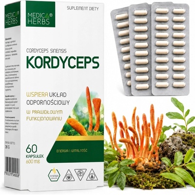 Medica Herbs Cordyceps 600 mg 60 kapsúl