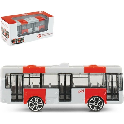 Rappa Kovový autobus červený 18 cm
