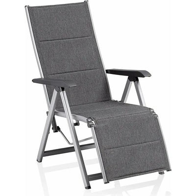 Kettler Basic Plus Padded Relaxační hliníkové křeslo stříbrné/antracit – Hledejceny.cz
