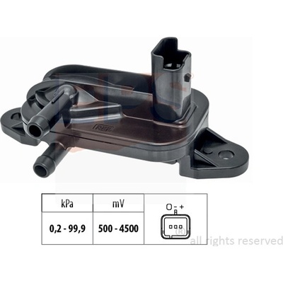 Senzor, tlak výfukového plynu EPS 1.993.316