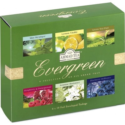 Ahmad Tea Evergreen Dárkové balení čajů 60 ks