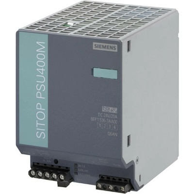 Siemens SITOP PSU400M 24 V/20 A sieťový zdroj na montážnu lištu (DIN lištu), 24 V/DC, 20 A, 480 W, výstupy 1 x