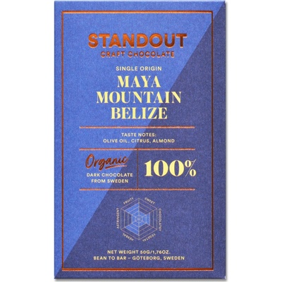 Standout Chocolate 100% Maya Mountain Belize BIO 50 g