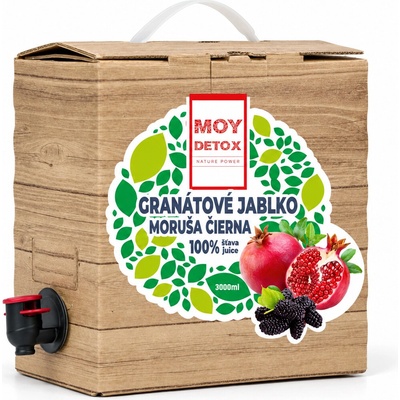 Moy Džús Granátové jablko Moruša čierna 100% šťava 3 l