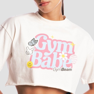 GymBeam Dámske tričko GymBabe Cream