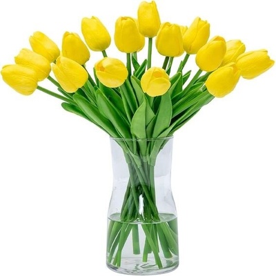 JUSTOYOU 20ks Umělé tulipány Latex Tulipány Kytice Živé falešné květiny na svatbu Domácí zahrada