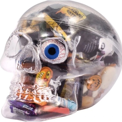 Aktuell Hallowenská lebka plná sladkostí 333 g