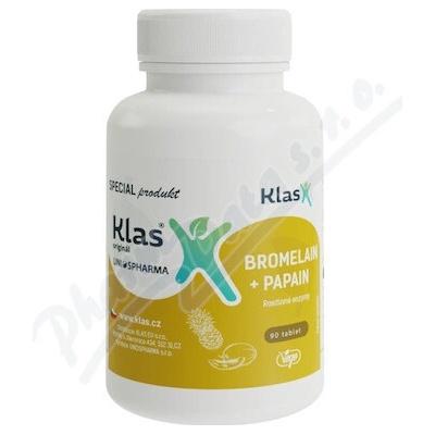 Klas Bromelain+Papaya 60 mg 90 tabliet