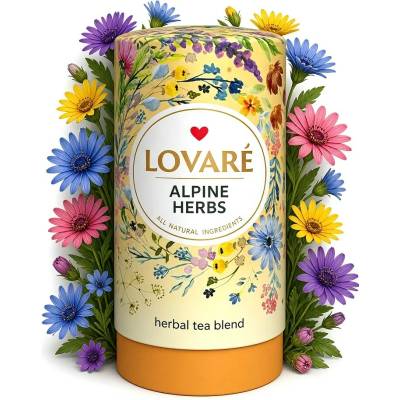 Lovaré ALPINE HERBS, bylinný sypaný čaj 80 g