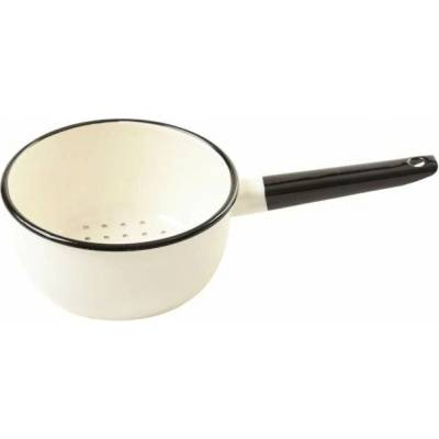 Cedník Olymp Smaltovaný s ručkou 16 cm 1,5 l milk