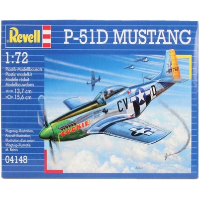 Revell North-American P-51D Mustang Model Set letadlo 34 dílů 1:72