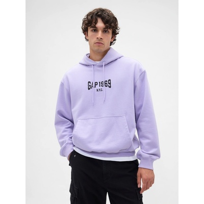 GAP Oversize mikina Heavyweight Fialová