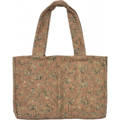 Sanu Babu Elegantní plážová taška hnědo-modrá rozměr 48x13x34 + 34cm ucha Hnědá 34 cm cm 48 cm cm 13 cm cm