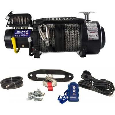 Elektrický naviják 7,4t 12V syntetické lano 28m HUSARWINCH BST S 16500