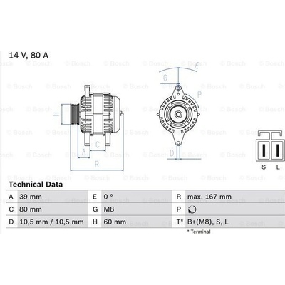 BOSCH Generátor 0986045701