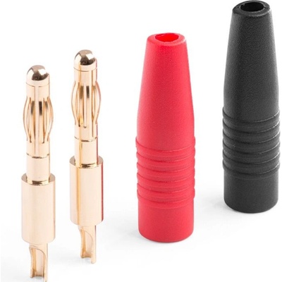 KAVAN Banánek 4mm GOLD pájecí černý+červený – Hledejceny.cz