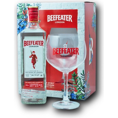 Beefeater 40% 0,7 l (darčekové balenie s 1 pohárom)