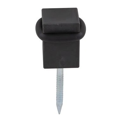 HALCÖ podlahový dveřní doraz 25 x 25 mm, ocel pozink černý pasivovaný