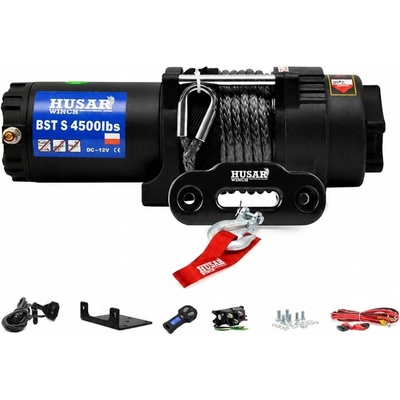 Naviják Husar Winch BST S 4500 lbs 2041 kg syntetické lano 12 m ATV UTV