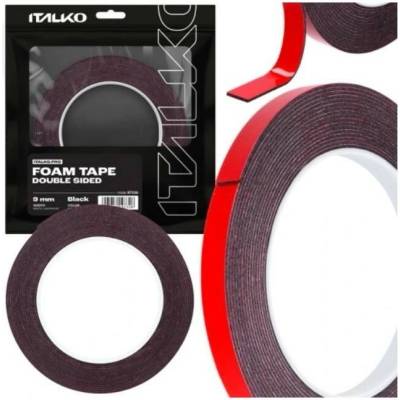 Italko Obojstranná montážna páska penová odolná 6 mm x 5 m čierna 97319