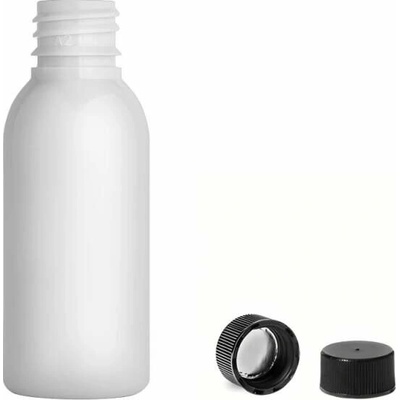 Via Plastová lahvička bílá s černým uzávěrem 35 ml