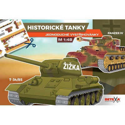 Betexa zásilková služba Historické tanky Jednoduché vystřihovánky – Hledejceny.cz