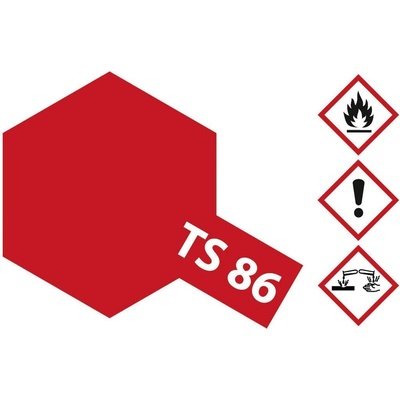 Tamiya akrylová farba briliantovo červená TS-86 nádoba so sprejom 100 ml