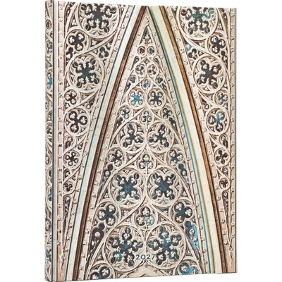 Vault of the Milan Cathedral Duomo di Milano Midi 12-Month Hardcover Dayplanner Wrap Closure Horizontal Paperblanks 2027