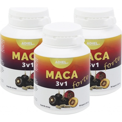 Adiel Maca 3v1 forte 3 x 90 kapslí
