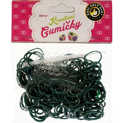Loom Bands 200ks + háček ŠEDÉ