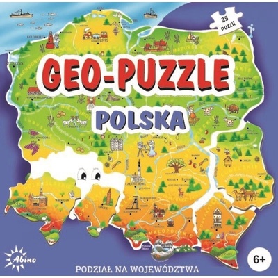 Abino Geo Polsko mapa z 25 dílků