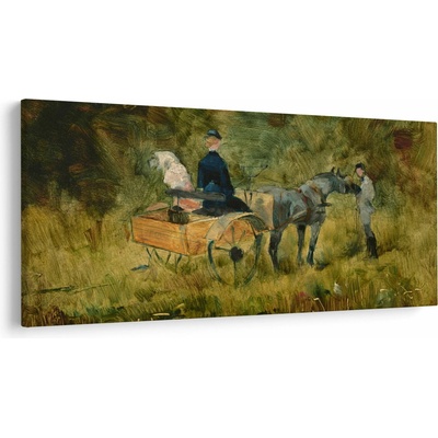 Obraz - Henri de Toulouse-Lautrec, The Trap, reprodukcia, jednodielne 200x100 cm