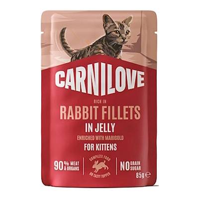 Carnilove Cat Pouch Jelly rich v Rabbit prerušený s Marigold 85 g