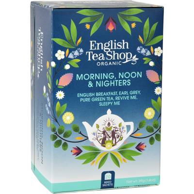 English Tea Shop BIO Mix čajov Ranný poludňajší a nočný 20 vrecúšok