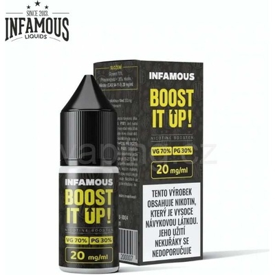 Infamous Liqonic DL booster 70/30 20 mg 10 ml