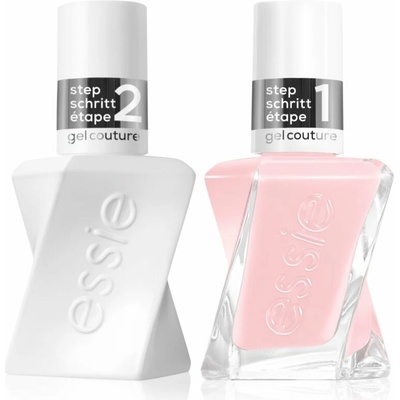 Essie Gel by essie essie Gel by essie vrchný ochranný lak na nechty s leskom 13.50 ml + essie Gel by essie lak na nechty s gélovým efektom 13.50 ml kozmetická sada