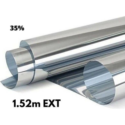Zrcadlová fólie na okna Silver 35% exteriér 1,52x1m