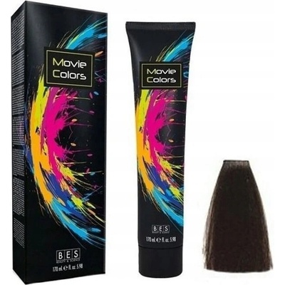 BES Movie Colors 3.0 Dark Brown gelová barva na vlasy bez amoniaku 170 ml