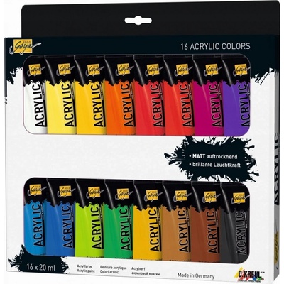 akrylové barvy Solo Goya set 16 x 20 ml – Hledejceny.cz