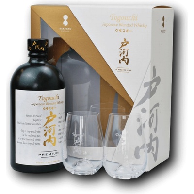Togouchi PREMIUM 40% 0,7 l (dárkové balení 2 sklenice)