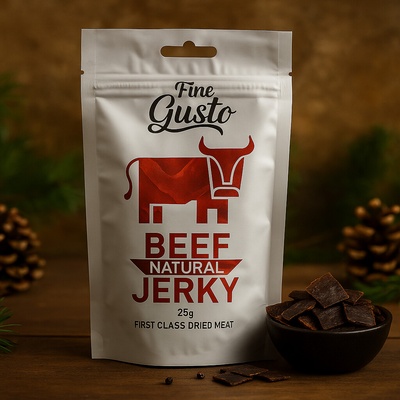 Indiana Beef Jerky Less Salt 25 g – Hledejceny.cz