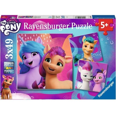 Ravensburger Kinder My little Pony Movie 3x49 Teile. für Kinder ab 5 Jahren