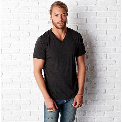 Tričko Bella triblend V-Neck Men černé