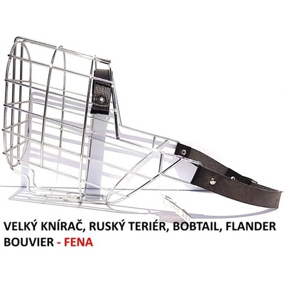 Mr. Rozchov Náhubek kovový Velký knírač Ruský teriér Bobtail Flander bouvier fena – Hledejceny.cz