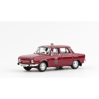 Abrex Škoda Taxi rubínově červená 1:43